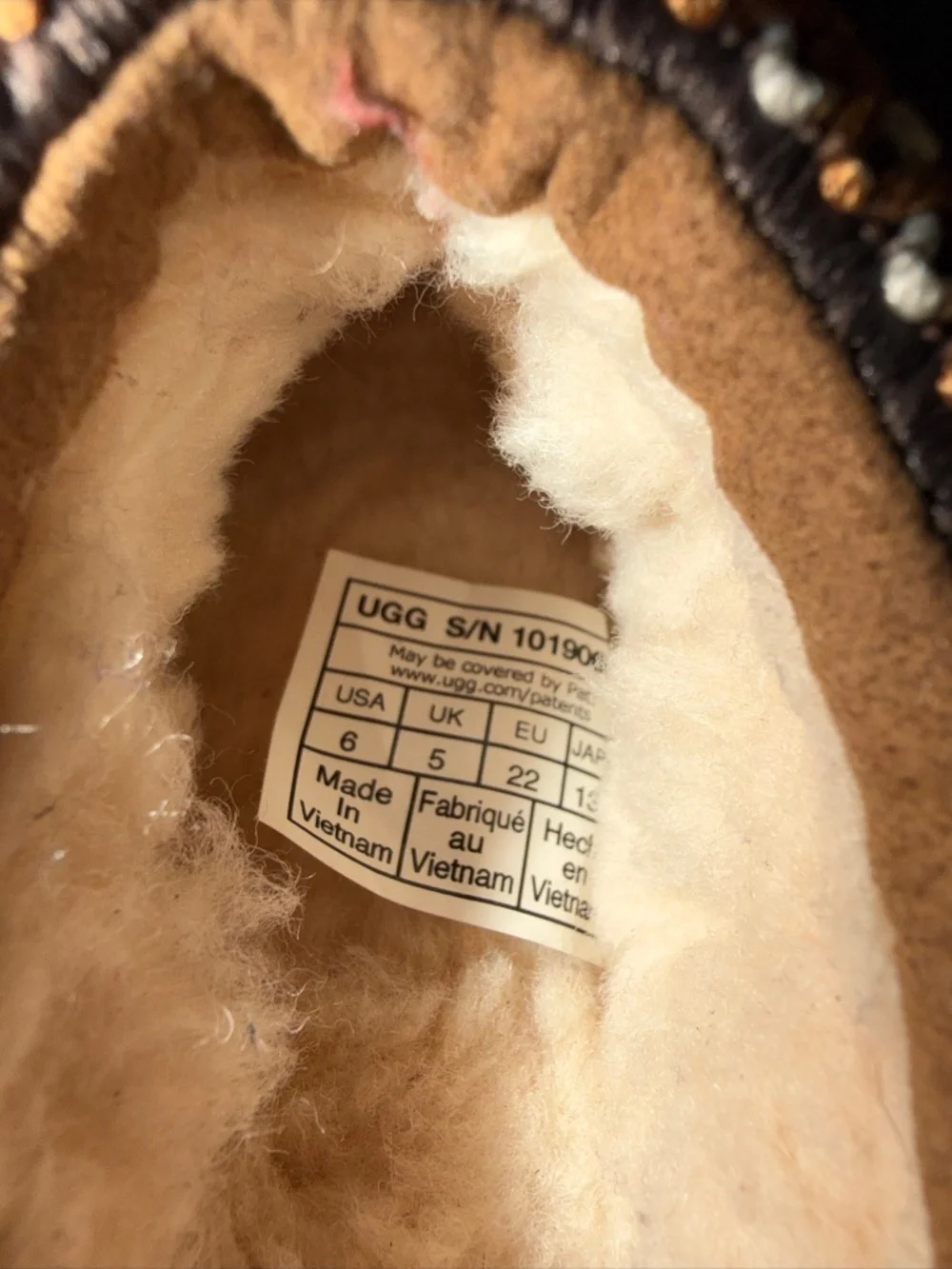 UGG Tasman Chestnut Toddler Shoes Size 6C Nice!